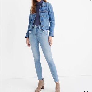 Madewell 10" High-Rise Skinny Jeans in Hamden Wash Sz 23 Live 2